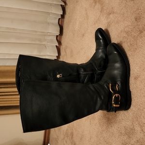 Burberry Adelaide Zip Knee High Equestrian Riding Boots